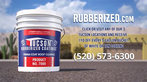 Tucson rubberized coatings - TUCSON RUBBERIZED COATINGS, INC. | 53 followers on LinkedIn. TUCSON RUBBERIZED COATINGS, INC. is a company based out of 5355 E 29TH ST, TUCSON, Arizona, United States.